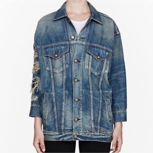 R13 Distressed Denim Jacket